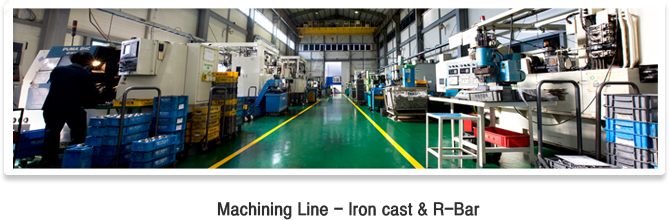 Machining Line - Iron cast & R-Bar